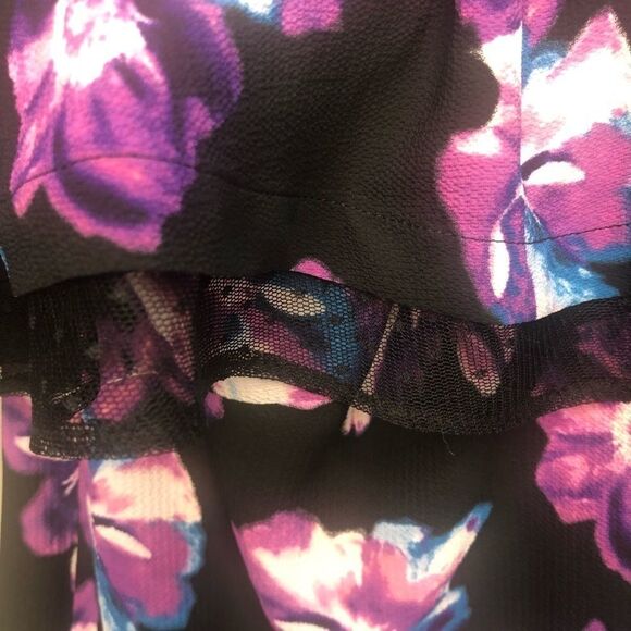 Addition Elle Michel Studio Floral Off the Shoulder Blouse Size 14 - Picture 4 of 10